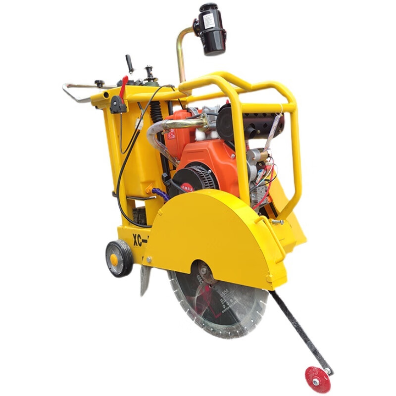 柴油马路切割机混凝土水泥路面地面切缝机电动公路道路刻纹机 汽1油