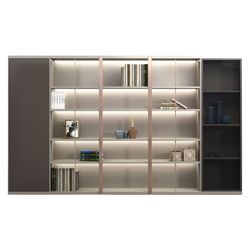 YOUE.OF 办公家具老板办公室文件柜木质文件柜资料档案柜储物柜背景柜板式柜子 6门背景柜(2400*400*2000mm)