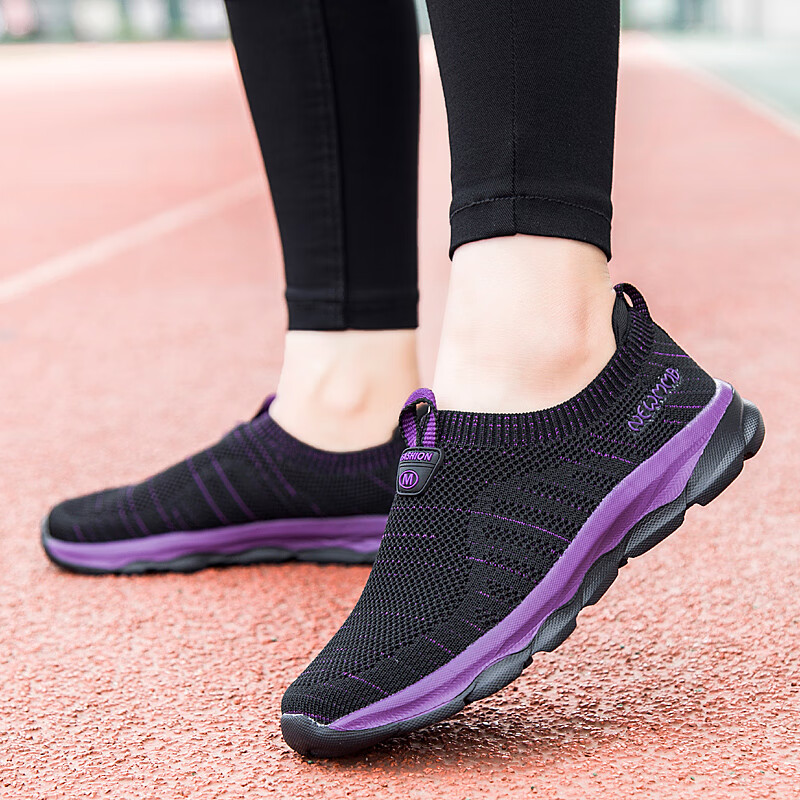 dbhlpgian品牌健步鞋妈妈休闲布鞋女鞋老人鞋软底防滑透气网面妈妈