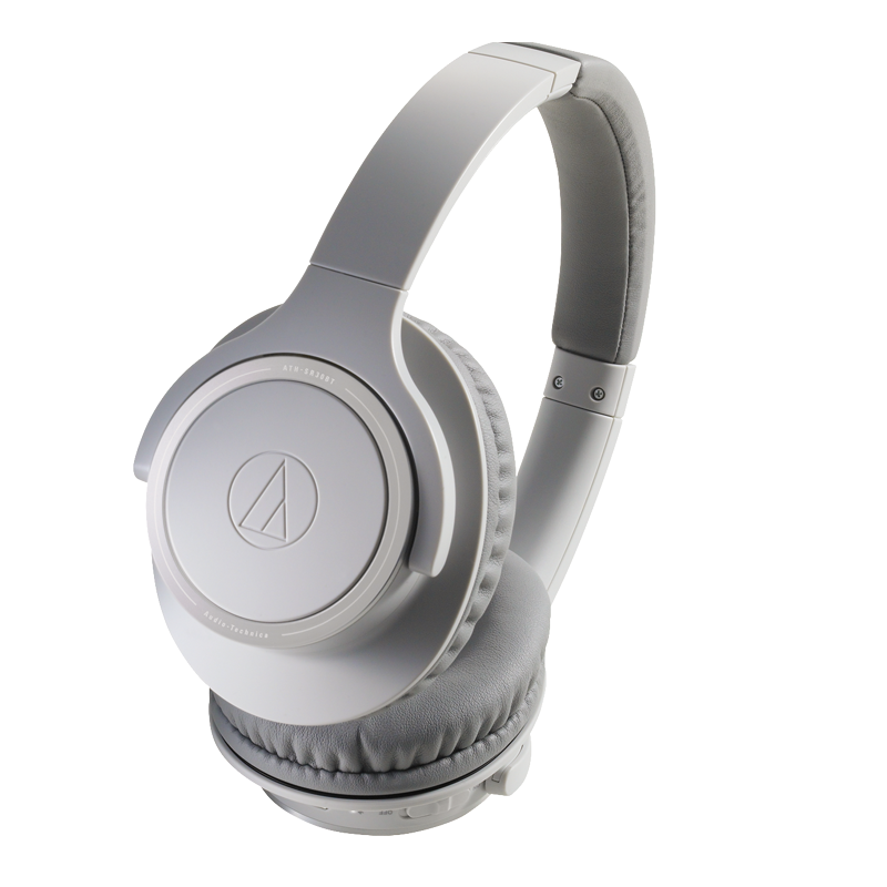铁三角 SR30BT 便携头戴式无线蓝牙耳机 学生网课 游戏耳麦  HIFI耳机 音乐耳机 灰色