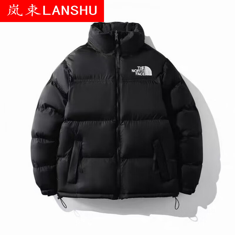 岚束战地羽绒服男女tnf1996纯原版冬季保暖情侣外套美版暴力橙黑 纯