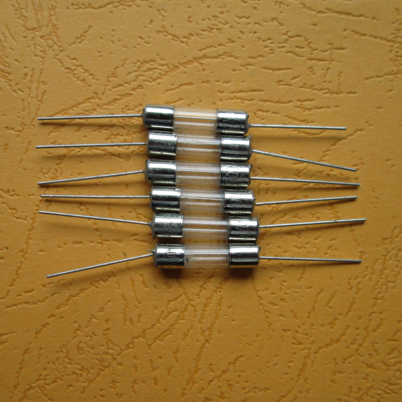 哲弘地通用电磁炉保险丝带引脚10a 12a 15a 250v玻璃保险管5x20mm6x