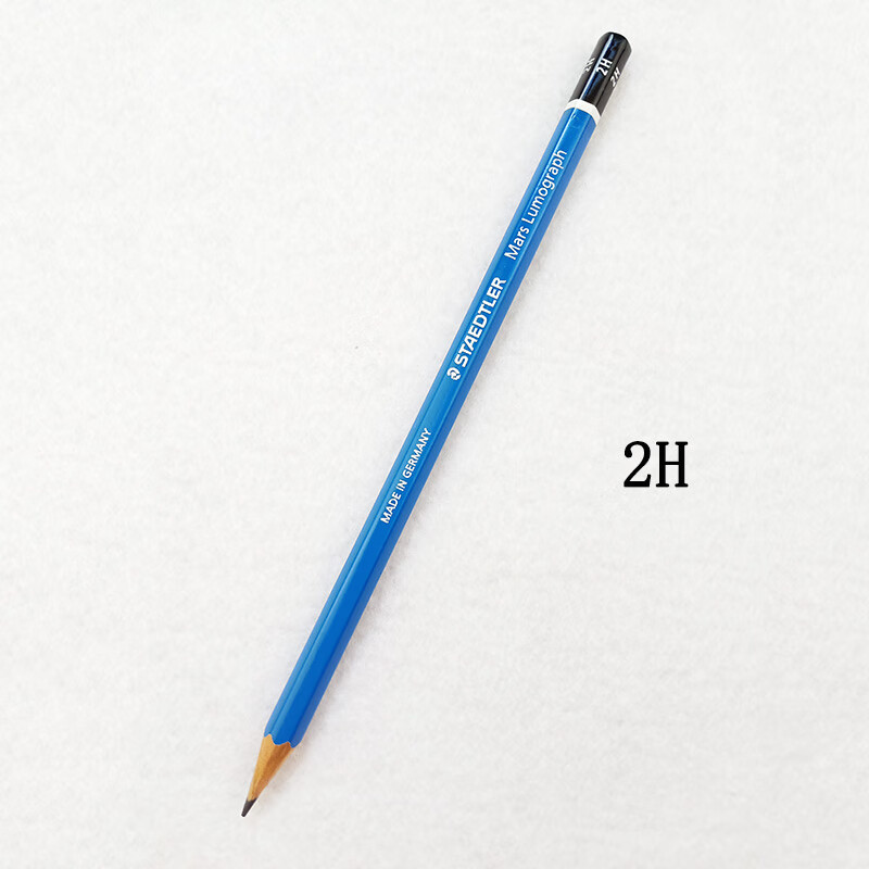 德国施德楼STAEDTLER100蓝杆专业素描绘画绘图学生速写铅笔 2H/一支