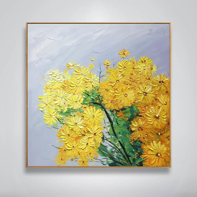 印象斑斓 花团锦簇 蔡想明原创纯手绘油画 厚油刀画花卉客厅卧室玄关