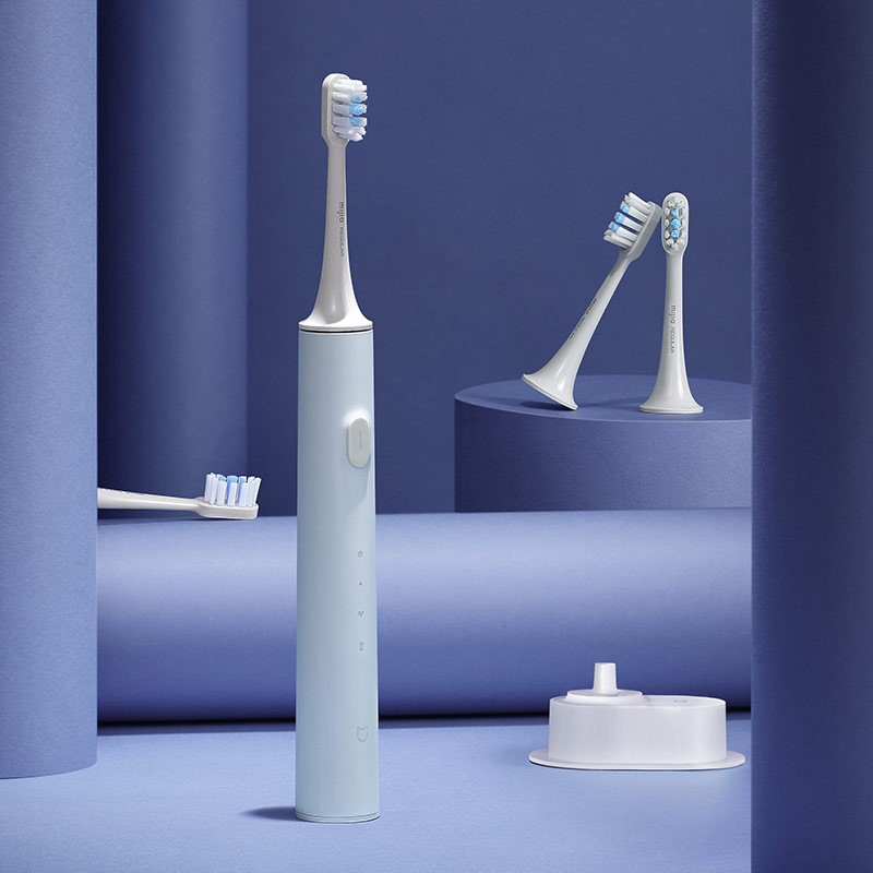 米家 小米电动牙刷礼盒版 牙刷软毛 三大洁牙模式 配备4支刷头&旅行盒T500C 【礼盒套装】