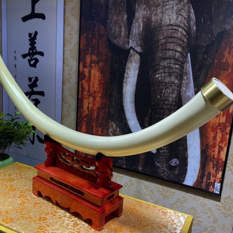 家居摆件猛犸象牙制品猛犸象牙材料猛犸修复牙摆象牙材料