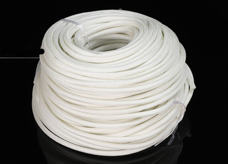 京纯耐高温套管玻璃纤维绝缘套管电线套管定纹管防火阻燃纤维管黄蜡管