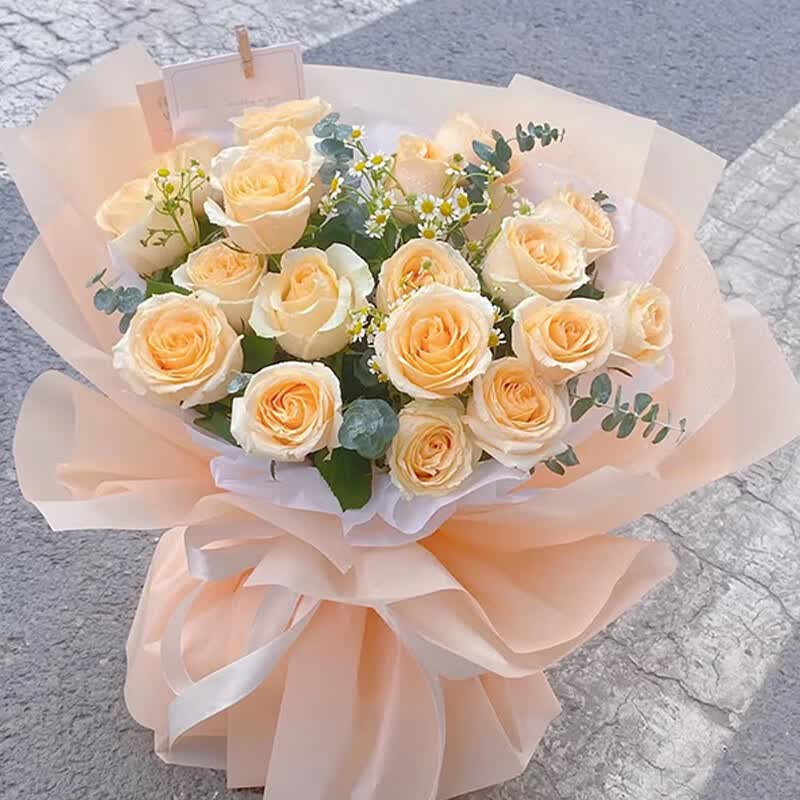 鲜花速递同城配送生日礼物玫瑰花束送女生送女友老婆朋友全国花店送花