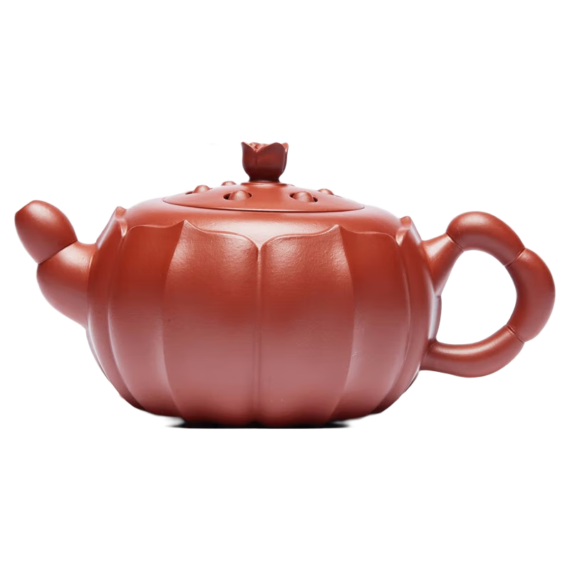 尊壺 紫砂壺手工茶具泡茶壺名家蓮子壺大紅袍禮品收藏泡茶器 李靜 中號(hào) 蓮子 大紅袍 260cc