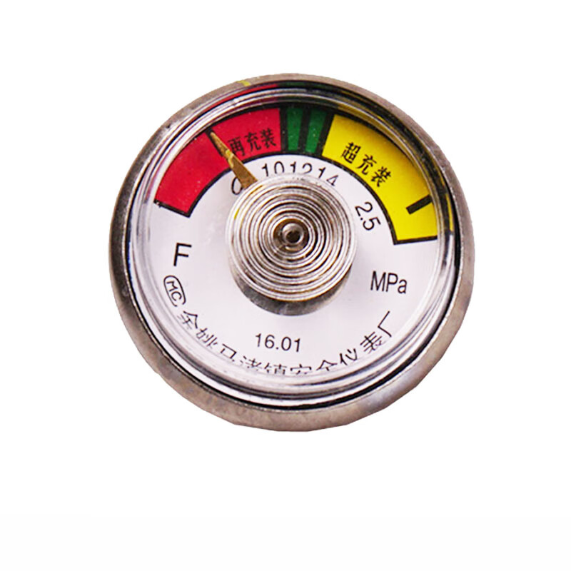 天星 37型压力表-10m螺纹【5个装】 干粉水基灭火器压力表通用灭火器