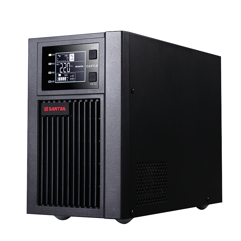 山特（SANTAK）在線式UPS不間斷電源 機房服務器電腦停電穩(wěn)壓內置電池 C1K 1KVA 1000W內置續(xù)航電池