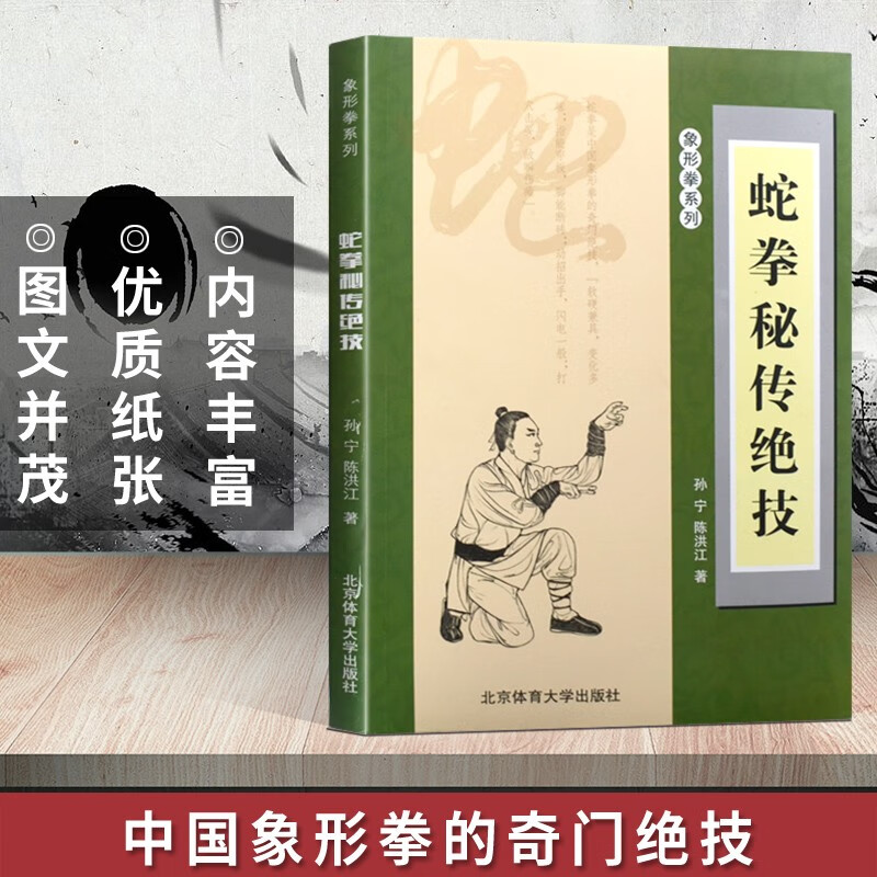 蛇拳秘传绝技 传统古武术教学书籍