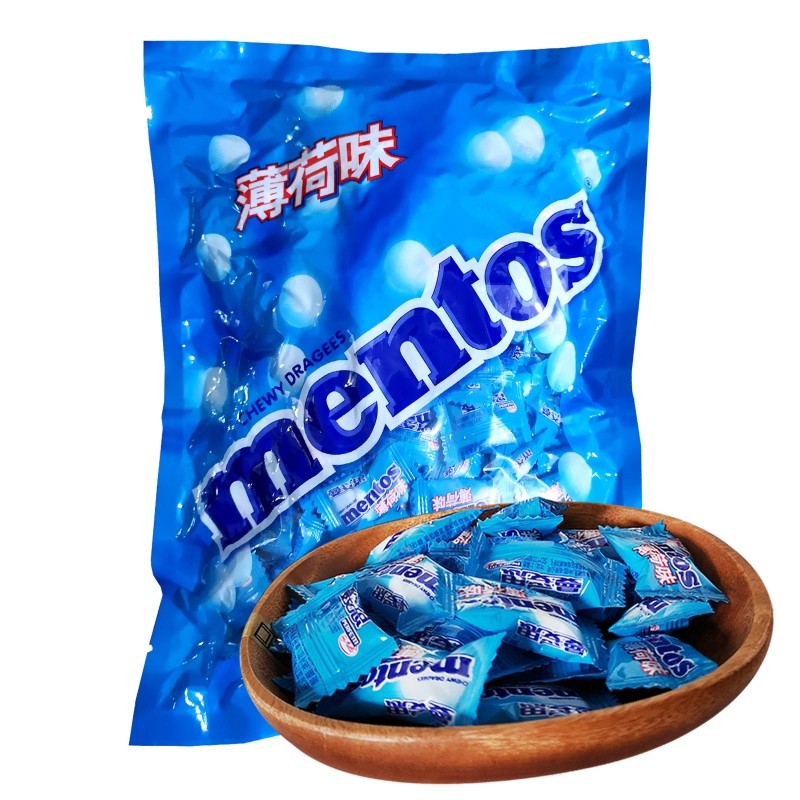 曼妥思(mentos) 曼妥思mentos薄荷糖2500g袋装劲嚼充气糖果夹心薄荷糖