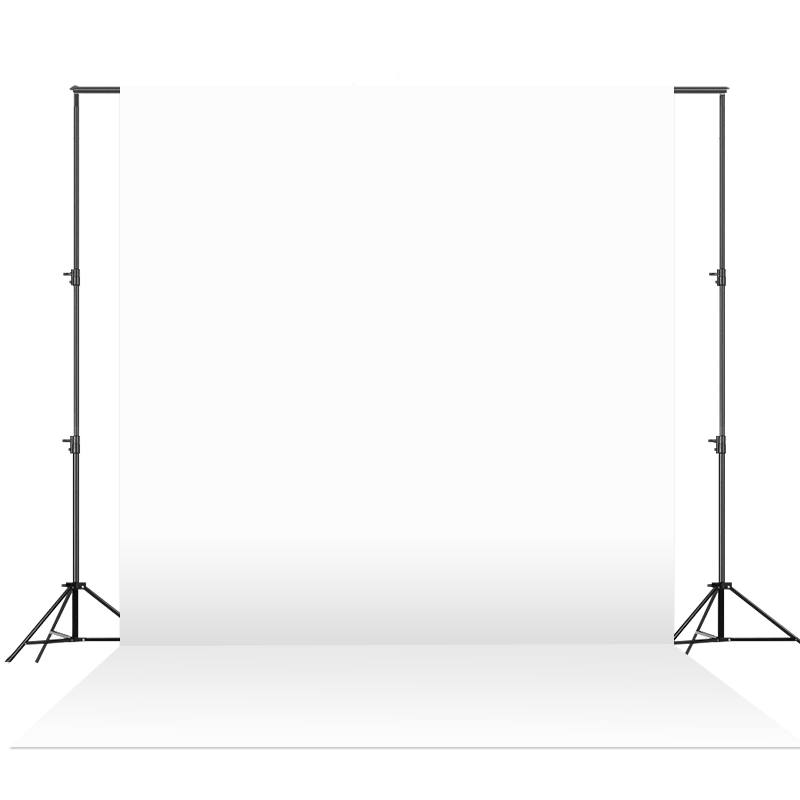 锐富图（Refutuna） 2*2米摄影背景架背景纸背景布支架龙门架相馆证件拍摄影棚主播人像拍照器材 2*2M背景架+2*3M白色背景布