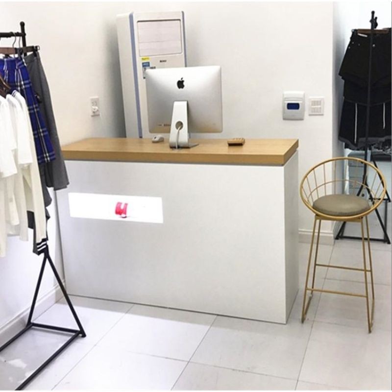 闲遇l 型烤漆收银台柜台简约现代服装店美容院吧台公司前台接待台转角
