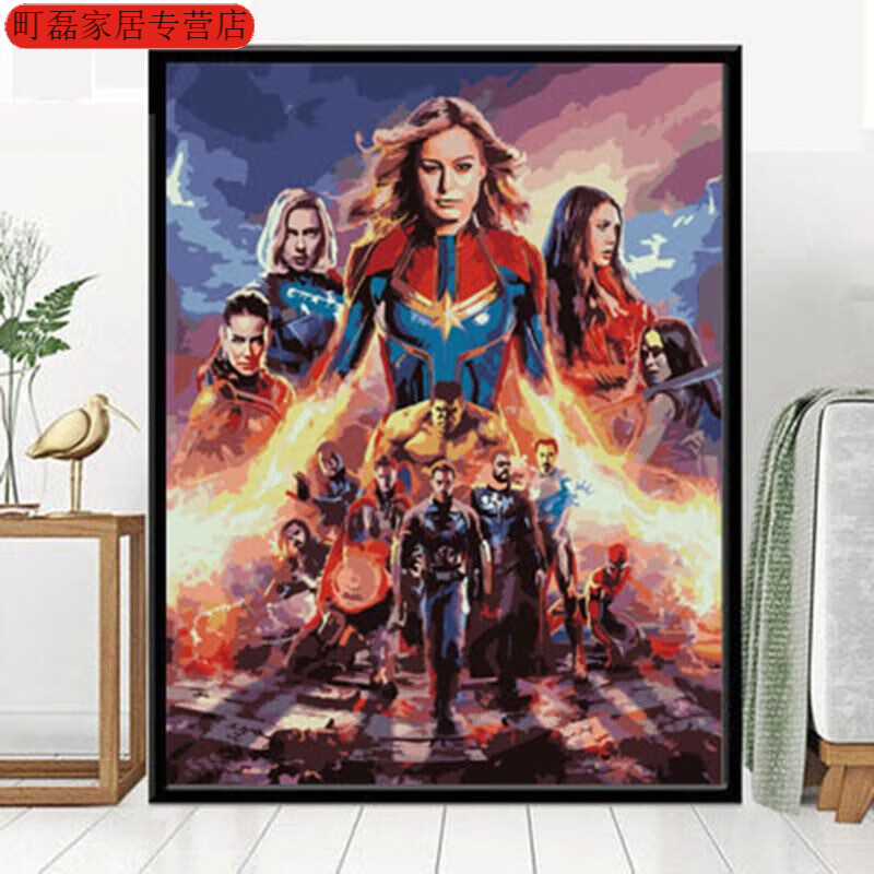 复仇者 x025-复仇者联盟四 40*50绷好内框1