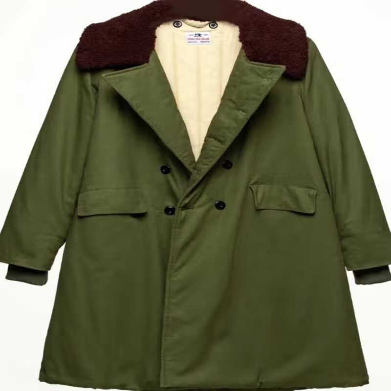 国棉壹厂六五海虎绒军大衣怀旧复古经典时尚通勤中长款65棉衣风衣 军