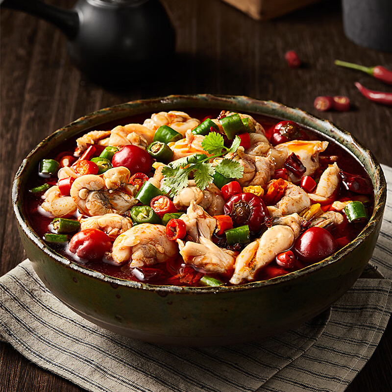 味盟馋嘴牛蛙550g*1盒含料理包 免切半成品快手方便菜 川味美食