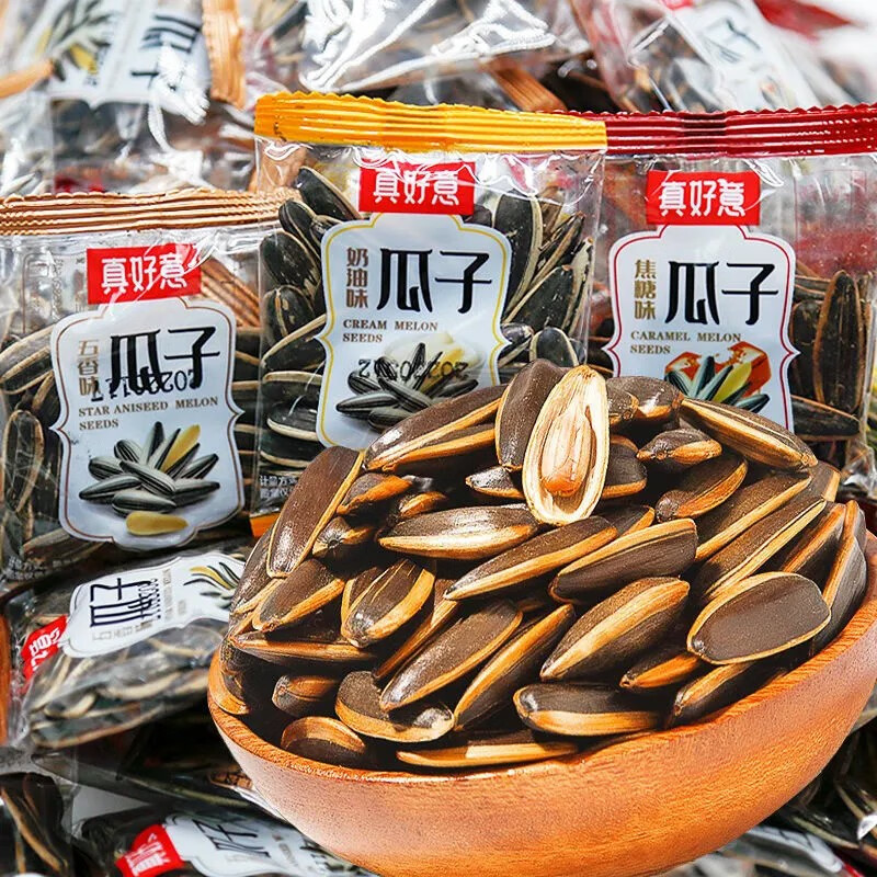 Tiantianzui 瓜子独立包装多种口味新货炒货焦糖瓜子五香瓜子葵花籽 混合口味40包.