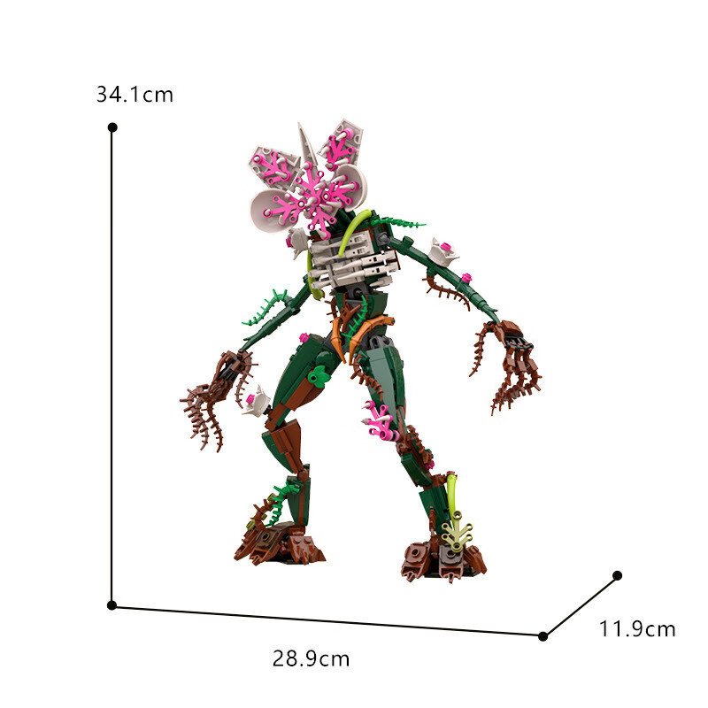 贝木惠(beimuhui)buildmoc拼装积木玩具后室暗房恐怖生物僵尸怪物食人