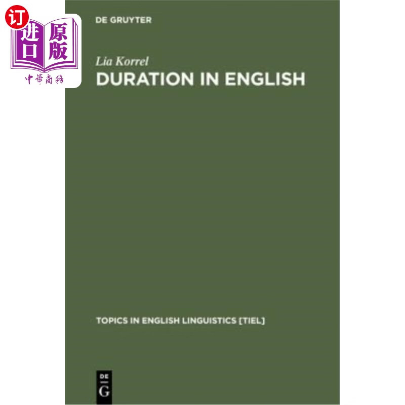 海外直订duration in english 英语持续时间