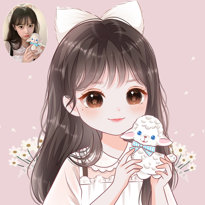 手绘头像定制微信头像画情侣真人照片动漫画卡通设计原创画师约稿