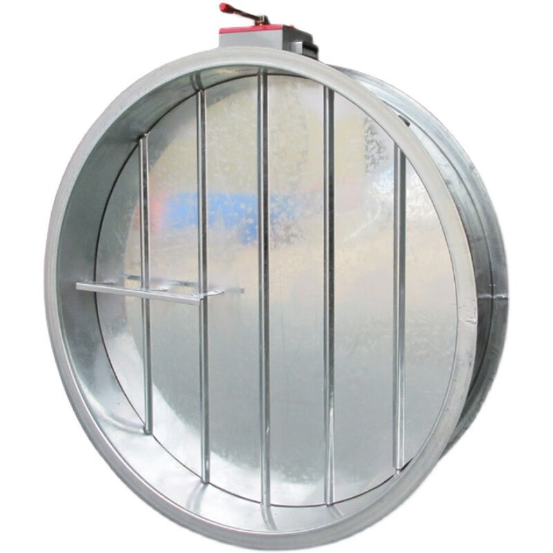 贺桐圆形防火阀远控排烟阀 镀锌钢板风量调节阀电动消防排烟防火 300