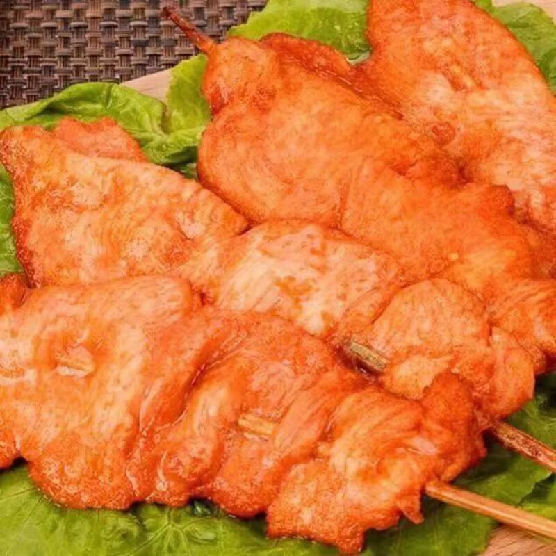 丹昕50串20串里脊肉片大串铁板里脊肉串鸡肉串油炸烧烤串串香食材 50