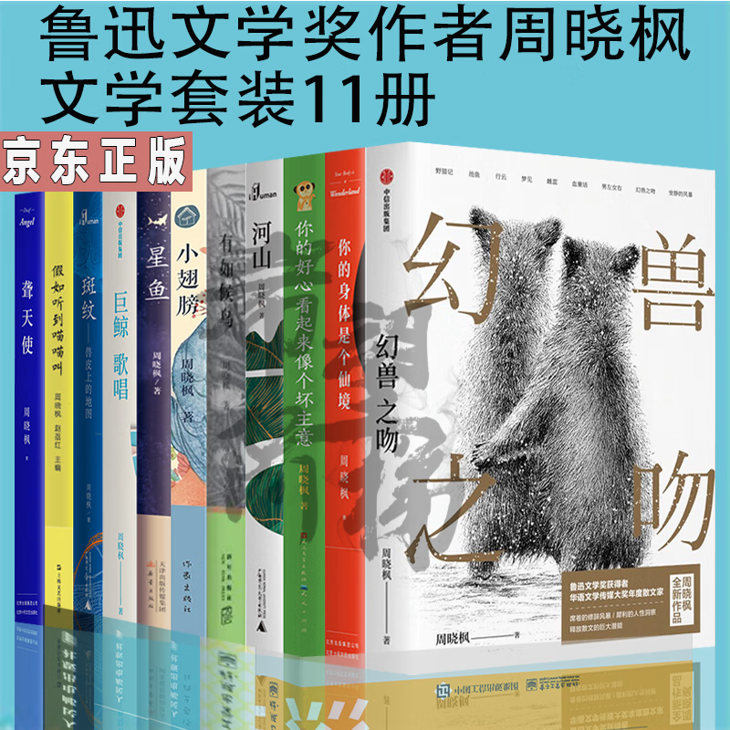 周晓枫作品11册幻兽之吻 河山 星鱼 巨鲸歌唱 斑纹 你的好心看起来像