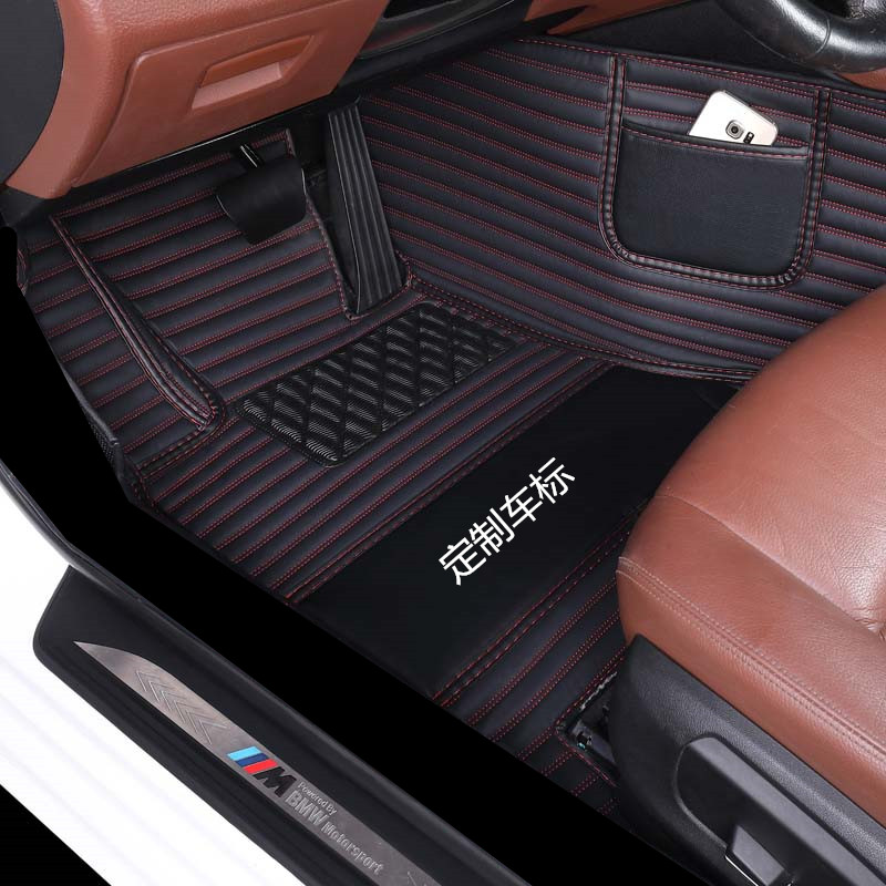 05-14款两/三厢全包围环保防水汽车脚垫2011 2012 2010 黑色红线