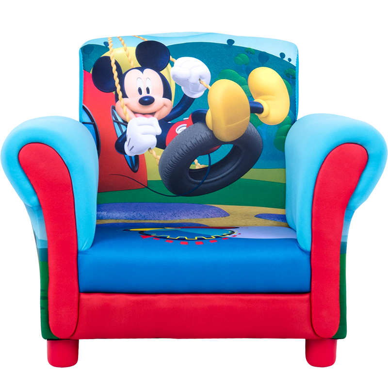 dgbaobei迪士尼儿童沙发 米奇 极速汽车 卡通婴幼儿宝宝椅 小可爱沙发 布艺小沙发 幼教用品 迪士尼布艺米奇5沙发