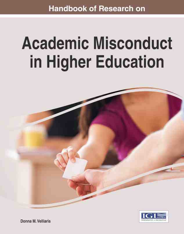 预售 按需印刷 handbook of research on academic misconduct in