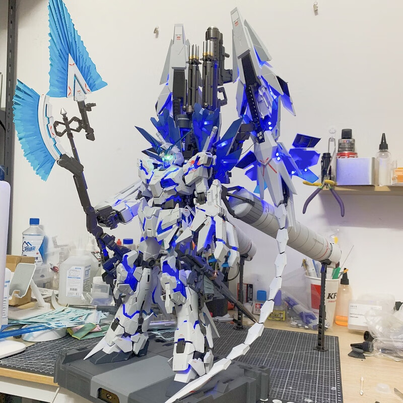 模型mg红异端强袭自由巴巴托斯大班手办玩具 【含灯组】mg完美独角兽