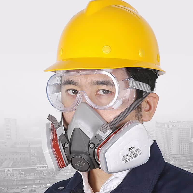 防毒面具喷漆6200防毒口罩防尘化工气体防异味农药防毒面罩 油漆打磨