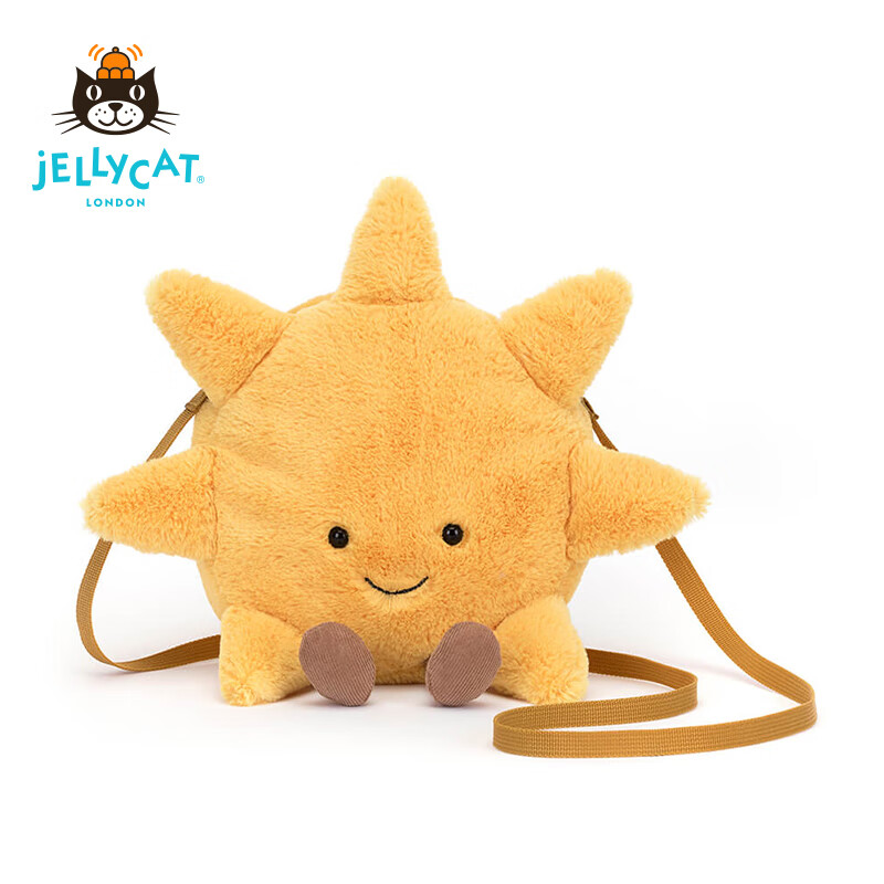 jELLYCAT 2023新品趣味太阳包包 可爱公仔儿童安抚玩具毛绒玩偶生日礼物 趣味太阳包包 H24 X W26 CM怎么看?