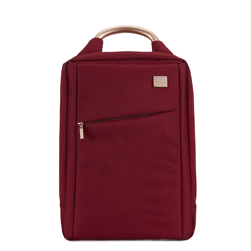 乐上（LEXON）女士时尚休闲书包商务背包14英寸笔记本电脑包旅行包波尔多红