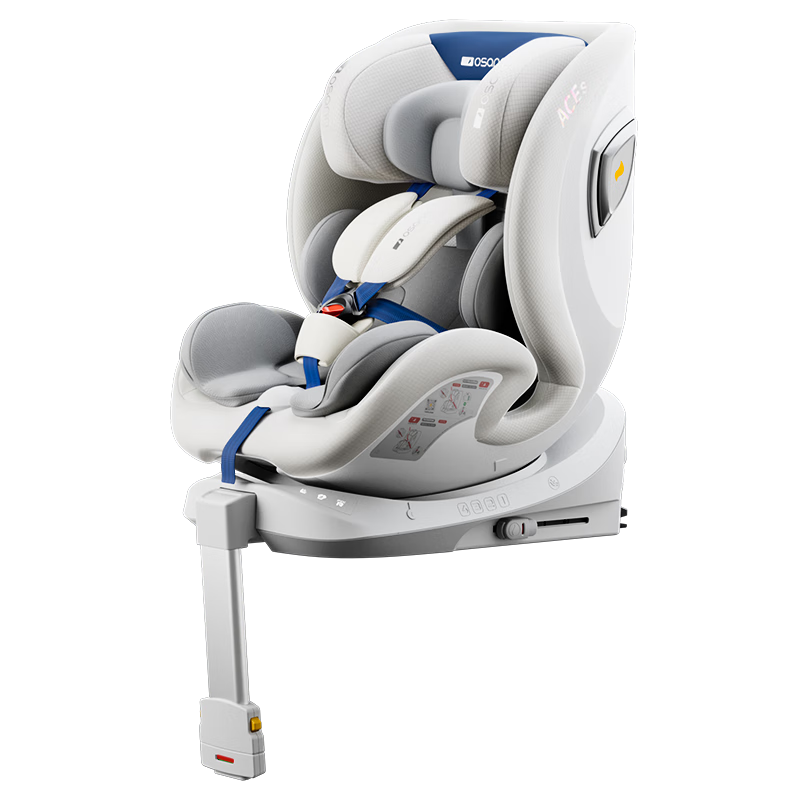 欧颂（Osann）星际号智能婴儿童安全座椅汽车载0-12岁360度旋转i-Size通风坐椅 星际号【智能豪华版】银河白