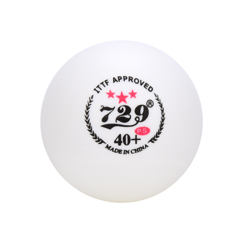 729乒乓球三星 新材料40 有缝3星兵乓球 全运会比赛用球 白色 10只装