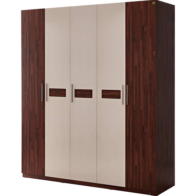 全友家居 衣柜北欧时尚卧室衣柜四门/五门大衣橱主卧收纳衣柜 122601 五门衣柜