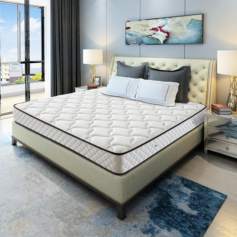 喜临门3d椰棕弹簧床垫 头层牛皮软床 极光白床垫 夜曲软床1.8*2.