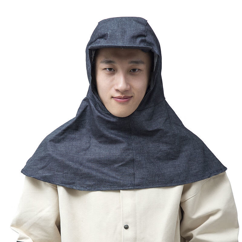 冬季男士劳保工地防尘帽子粉尘女士包头遮灰防尘帽带披肩打磨风帽 有