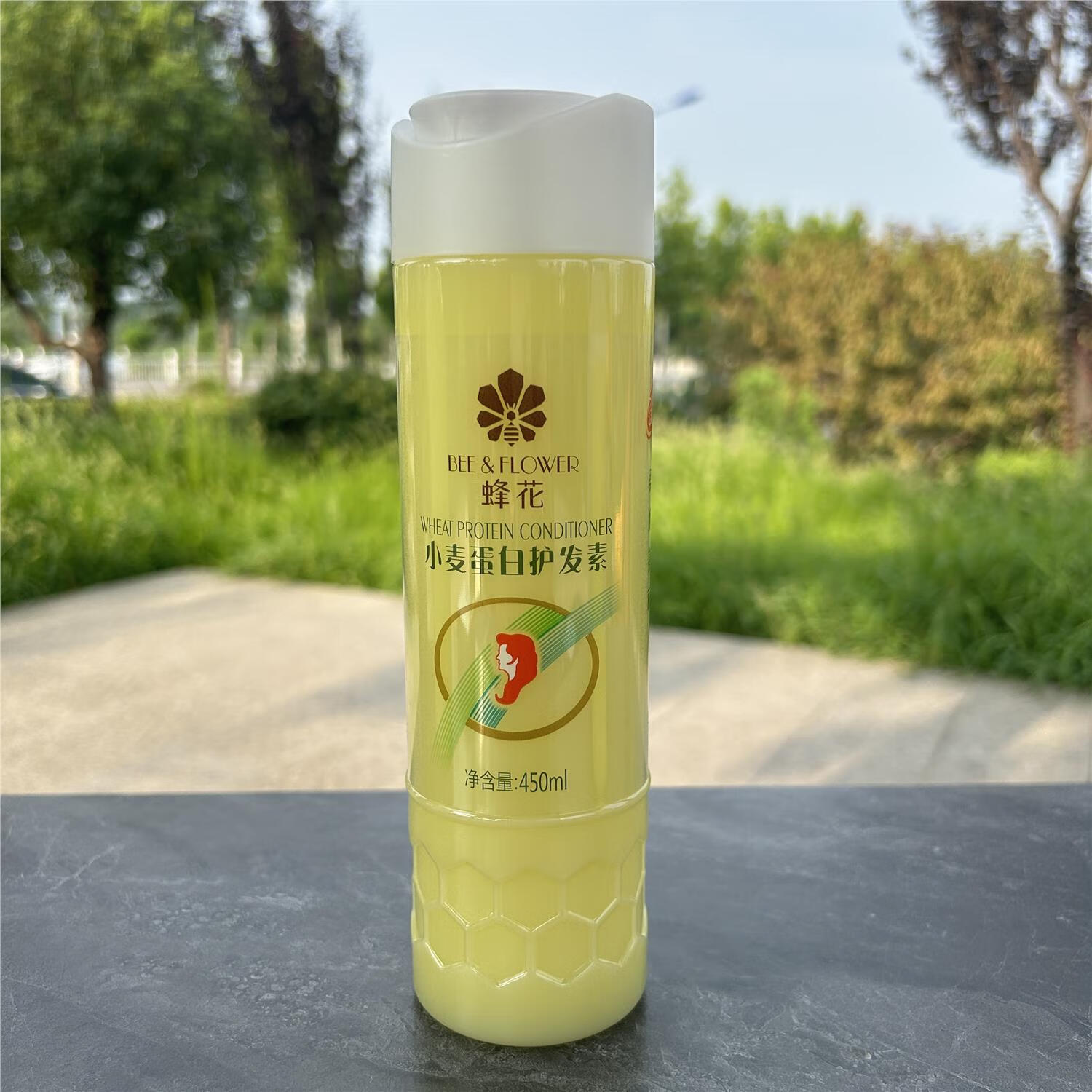 蜂花（BEE&FLOWER）护发素小麦蛋白滋养修护烫染损伤改善干枯毛糙专用小瓶450ml 450ml小麦护发素1瓶