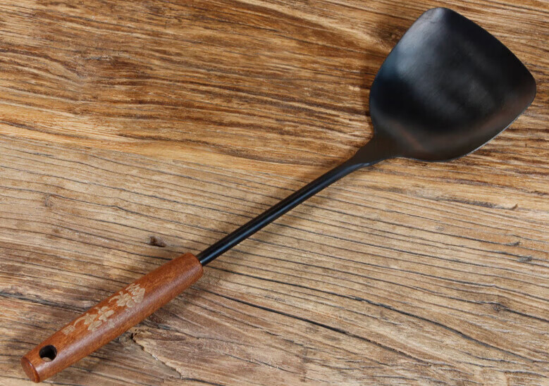 日本铁锅铲 铁技日本木柄铁锅铲家用炒菜铲子炒勺厨具套装l 铲子