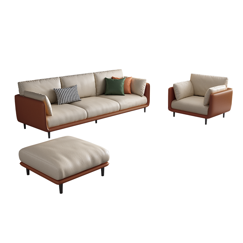 沃兰斯 布艺沙发现代简约科技布沙发家用小户型沙发组合意式极简沙发可拆洗设计 科技布沙发海棉款(颜色备注) 四人位(260cm)
