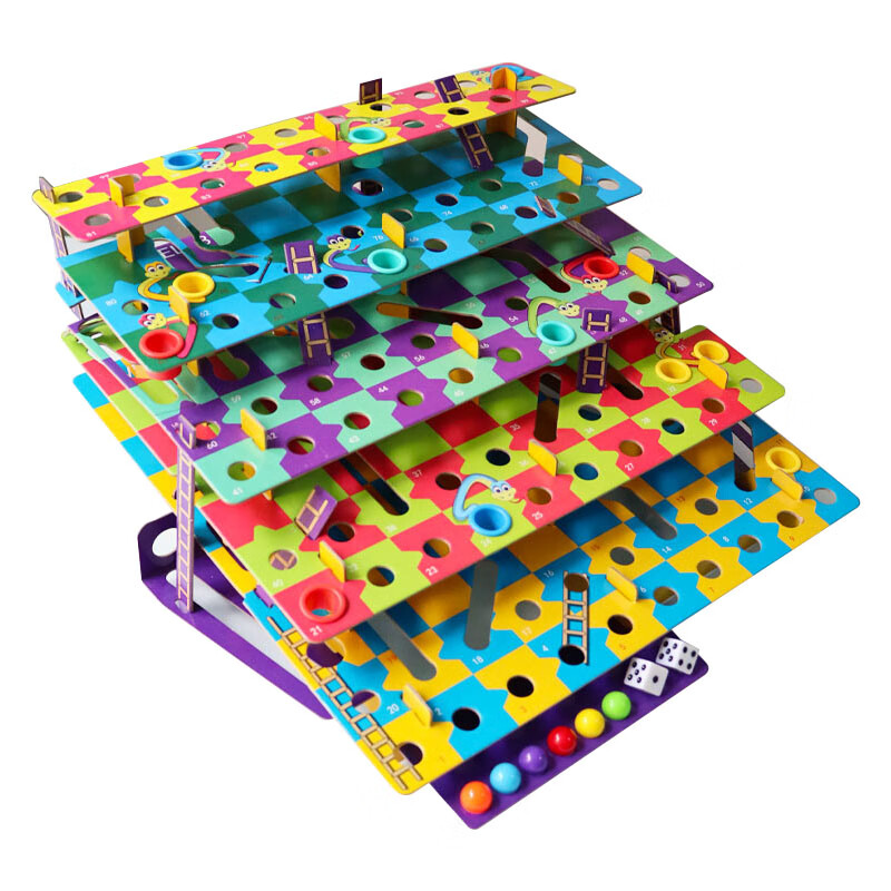 debroglie立体蛇棋3d蛇爬多人桌游棋子diy 大尺寸