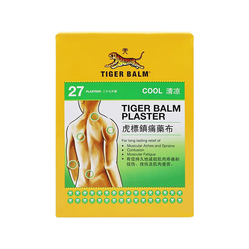 虎标TIGERBALM药布-清凉27片/盒价格走势以及评测报告