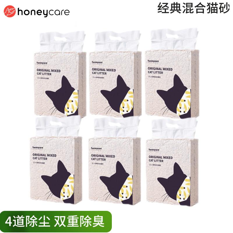 大伙分析HONEYCARE混合猫砂豆腐猫砂质量评测好不好用？告知一个月真相分享
