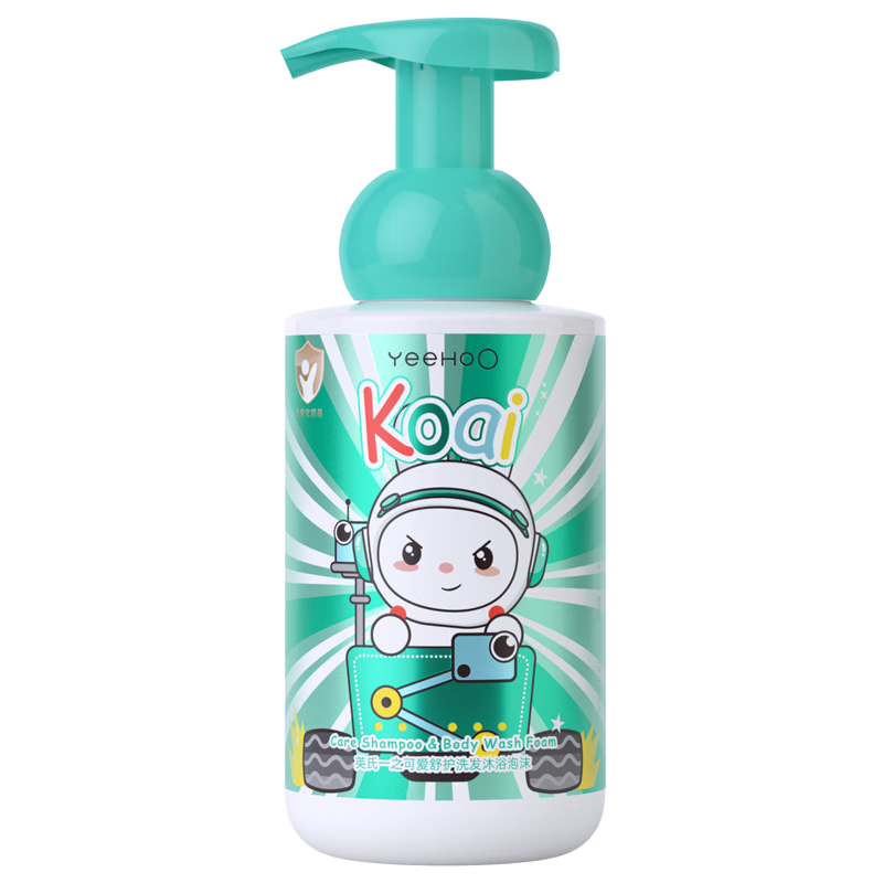英氏 艾叶二合一儿童沐浴露洗发水 376ml 42.66元(需领券，合21.33元/件)