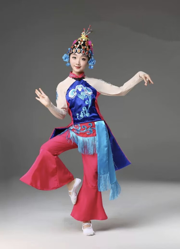 学子言俏花旦服装戏曲舞蹈服服心有翎兮戏服小花旦演出服京剧表演服装