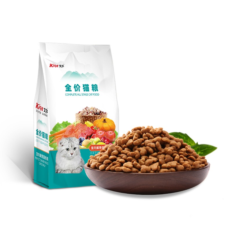 艾尔猫粮室内解馋猫成猫幼猫牛磺酸猫咪低盐去毛球挑嘴猫粮通用型